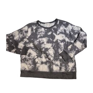 Grayson Threads Gray and White Tie-Dye Sweatshirt
